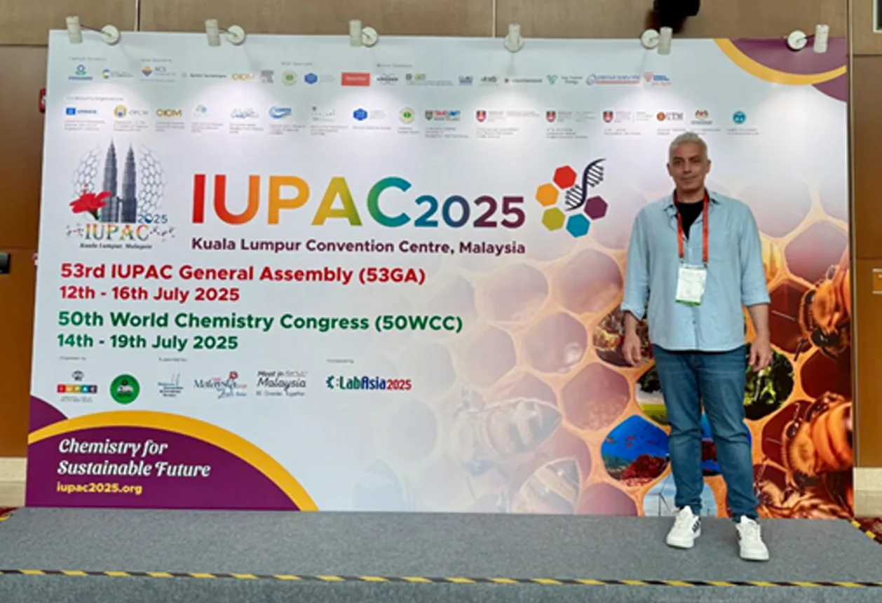 Georgios Iakovou in the 50th World Chemistry Congress IUPAC2025